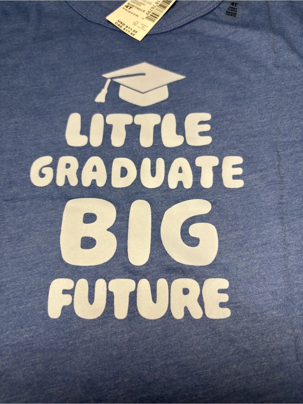 Children’s Place 4T 'Little Graduate Big Future' Graphic Tee